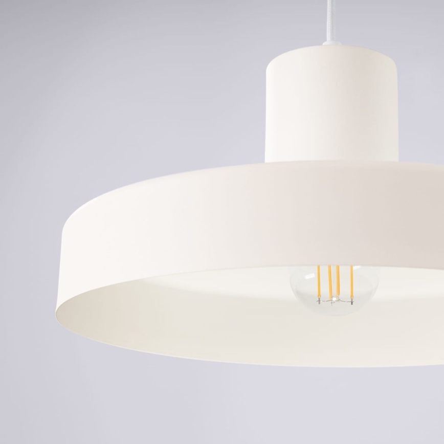 Luster na lanku BILO 1xE27/15W/230V pr. 35 cm krémová