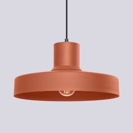 Luster na lanku BILO 1xE27/15W/230V pr. 35 cm oranžová