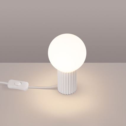 Stolná lampa HALO 1xG9/8W/230V pr. 12 cm biela
