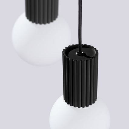 Luster na lanku HALO 3xG9/8W/230V pr. 25 cm čierna