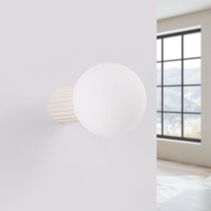 Kúpeľňové nástenné svietidlo HALO 1xG9/8W/230V pr. 12 cm IP44 krémová