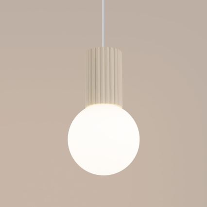 Luster na lanku HALO 1xG9/8W/230V pr. 12 cm krémová