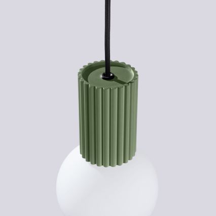Luster na lanku HALO 1xG9/8W/230V pr. 12 cm zelená