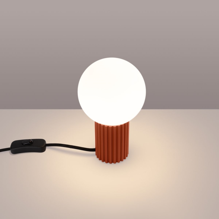 Stolná lampa HALO 1xG9/8W/230V pr. 12 cm oranžová