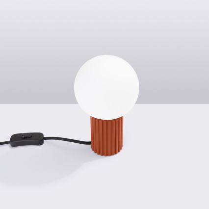 Stolná lampa HALO 1xG9/8W/230V pr. 12 cm oranžová
