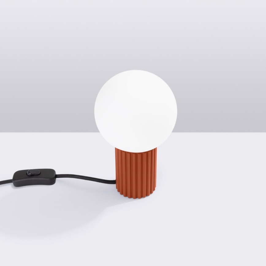 Stolná lampa HALO 1xG9/8W/230V pr. 12 cm oranžová