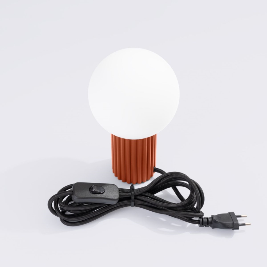 Stolná lampa HALO 1xG9/8W/230V pr. 12 cm oranžová