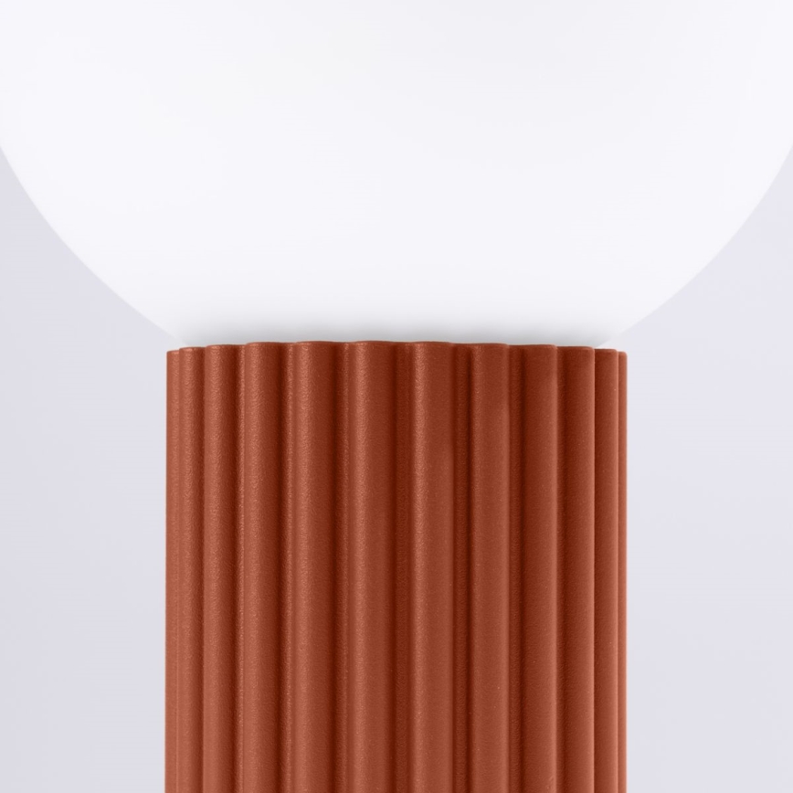 Stolná lampa HALO 1xG9/8W/230V pr. 12 cm oranžová