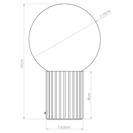 Stolná lampa HALO 1xG9/8W/230V pr. 12 cm oranžová