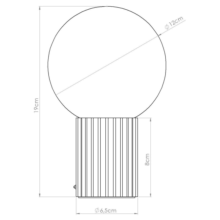 Stolná lampa HALO 1xG9/8W/230V pr. 12 cm oranžová