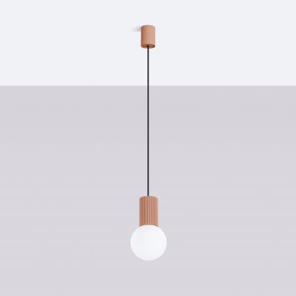 Luster na lanku HALO 1xG9/8W/230V pr. 12 cm hnedá