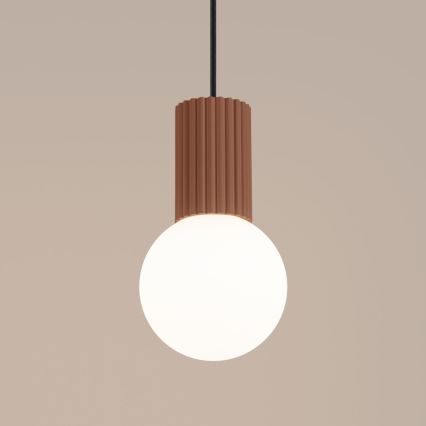 Luster na lanku HALO 1xG9/8W/230V pr. 12 cm hnedá