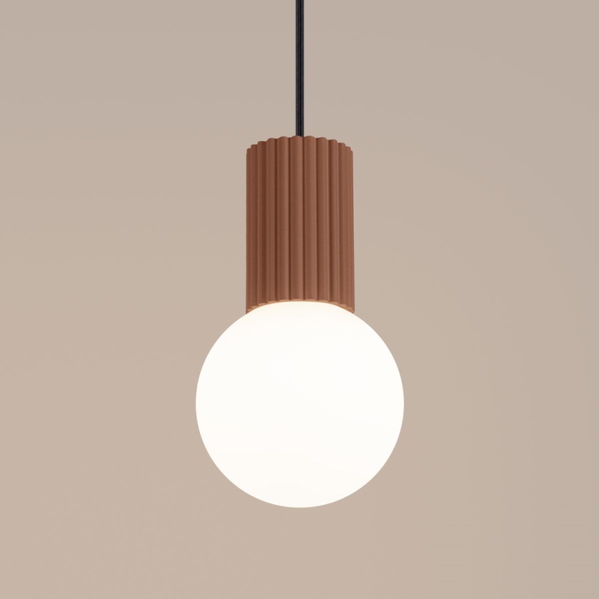 Luster na lanku HALO 1xG9/8W/230V pr. 12 cm hnedá