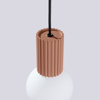 Luster na lanku HALO 1xG9/8W/230V pr. 12 cm hnedá