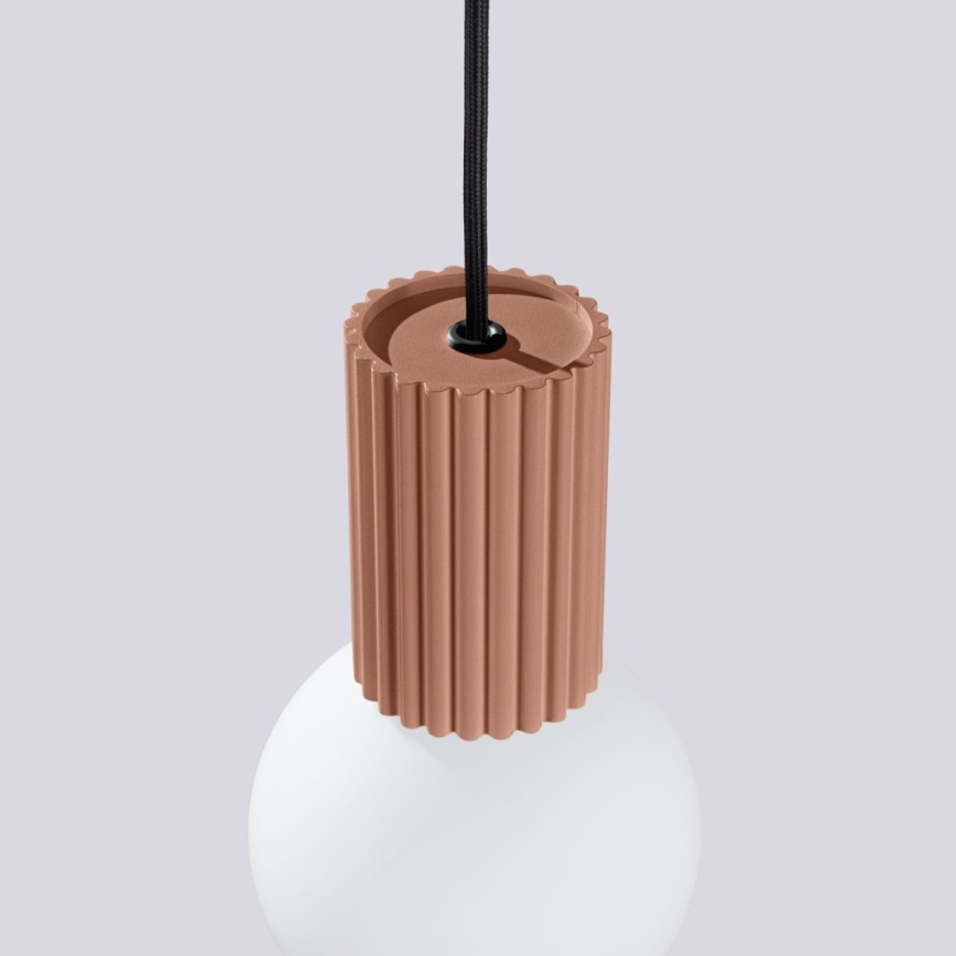 Luster na lanku HALO 1xG9/8W/230V pr. 12 cm hnedá