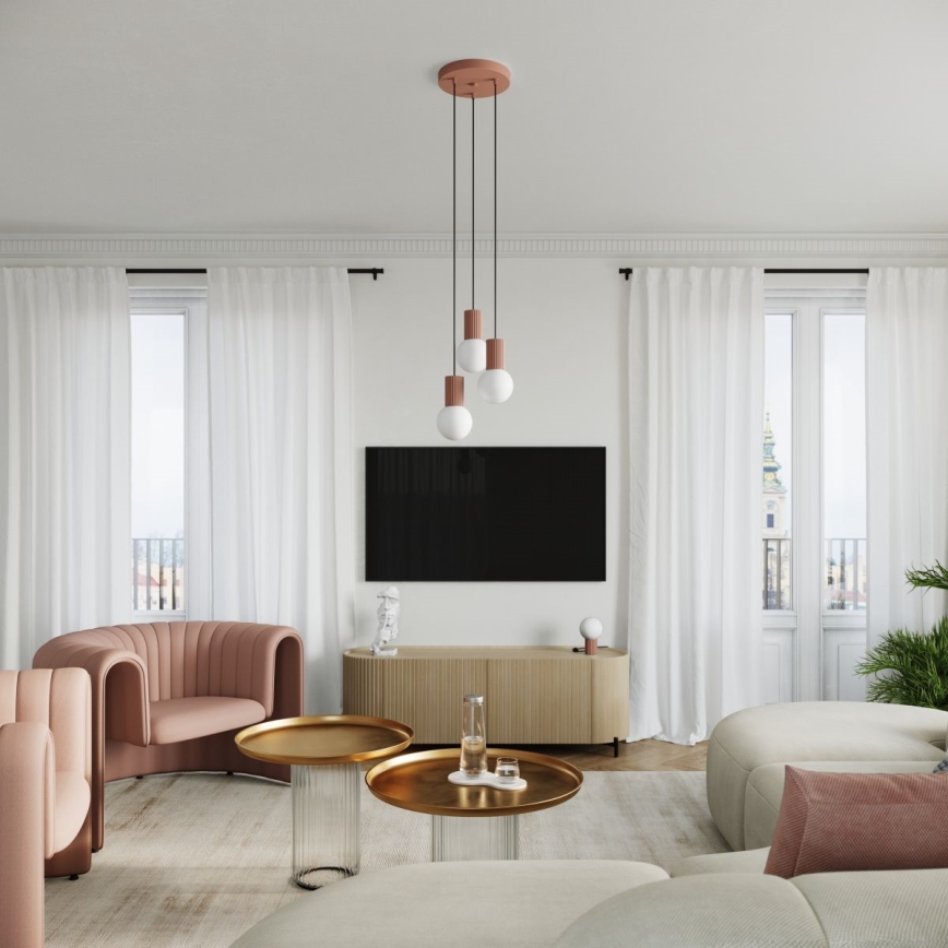 Stolná lampa HALO 1xG9/8W/230V pr. 12 cm hnedá