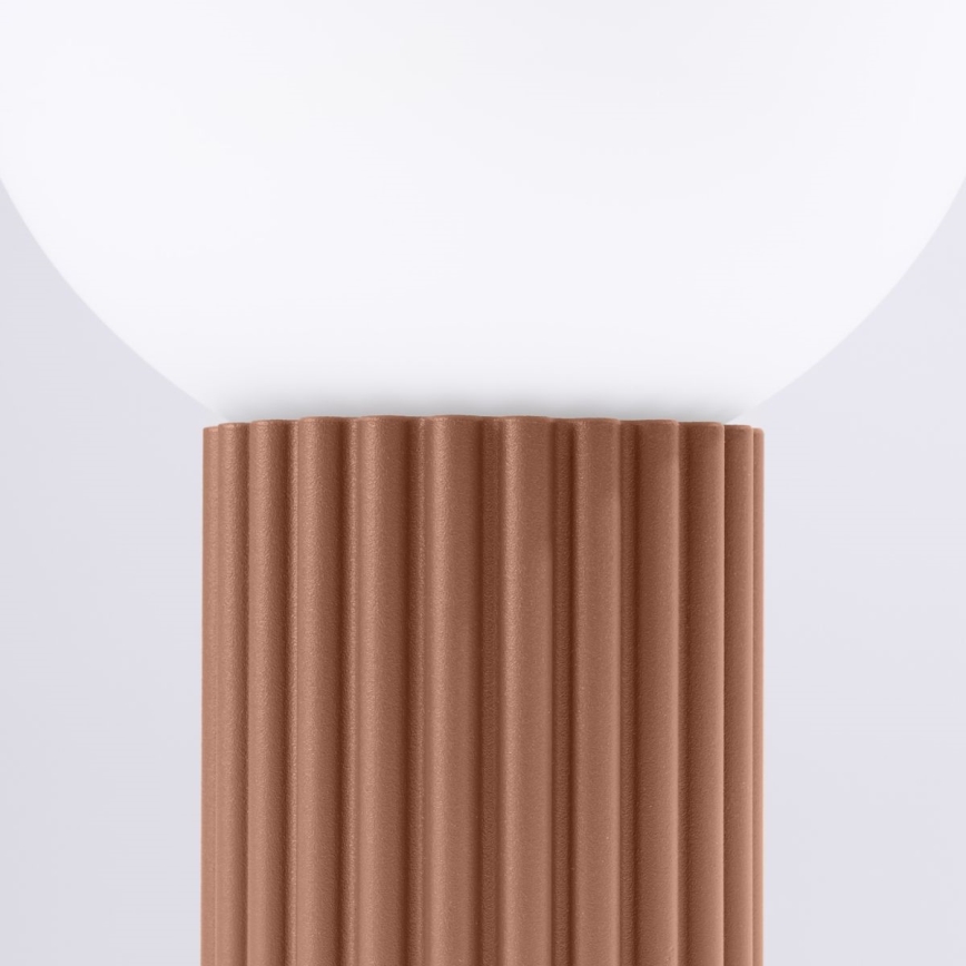 Stolná lampa HALO 1xG9/8W/230V pr. 12 cm hnedá
