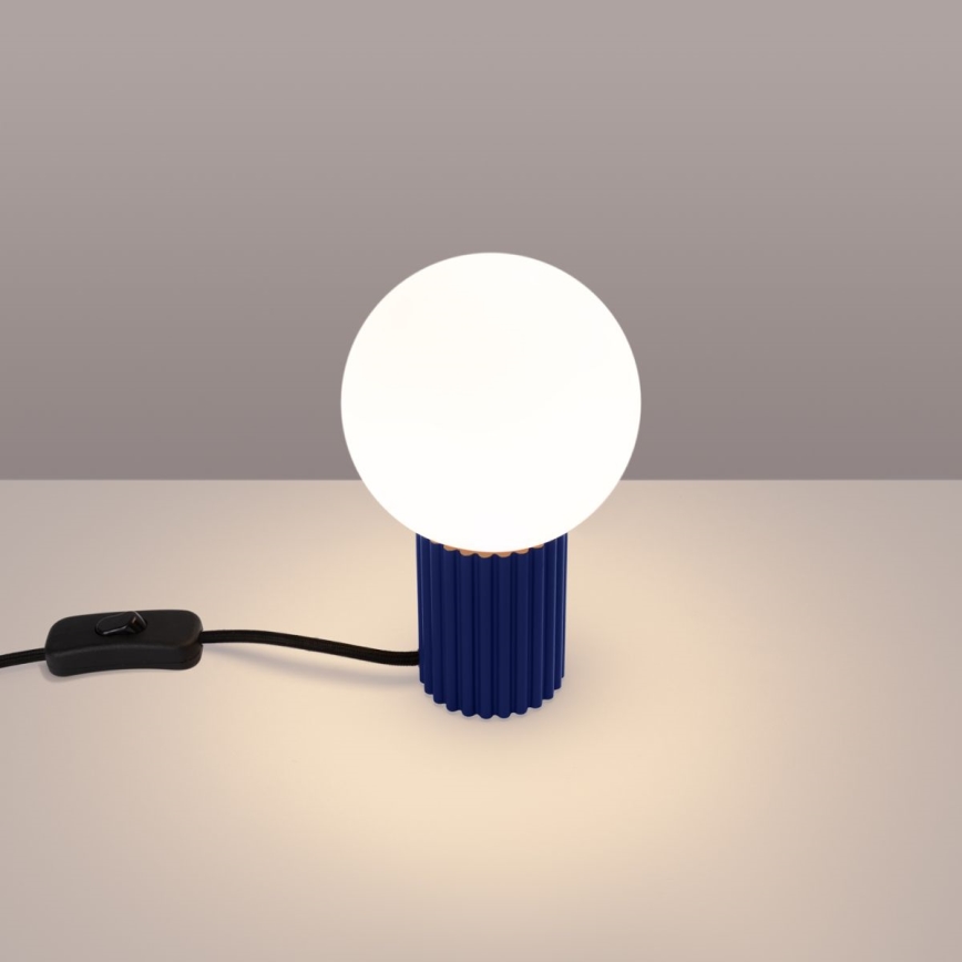 Stolná lampa HALO 1xG9/8W/230V pr. 12 cm modrá