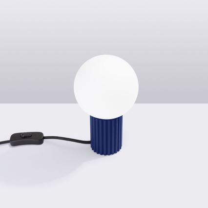 Stolná lampa HALO 1xG9/8W/230V pr. 12 cm modrá