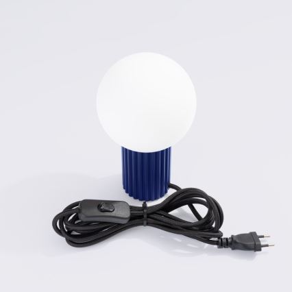 Stolná lampa HALO 1xG9/8W/230V pr. 12 cm modrá