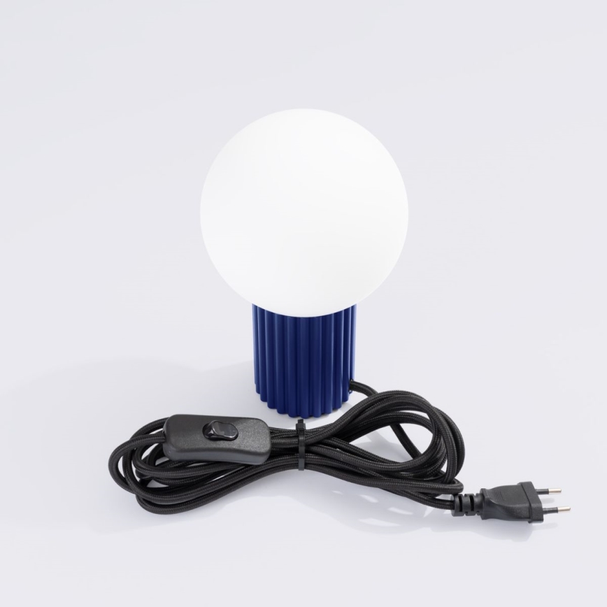 Stolná lampa HALO 1xG9/8W/230V pr. 12 cm modrá