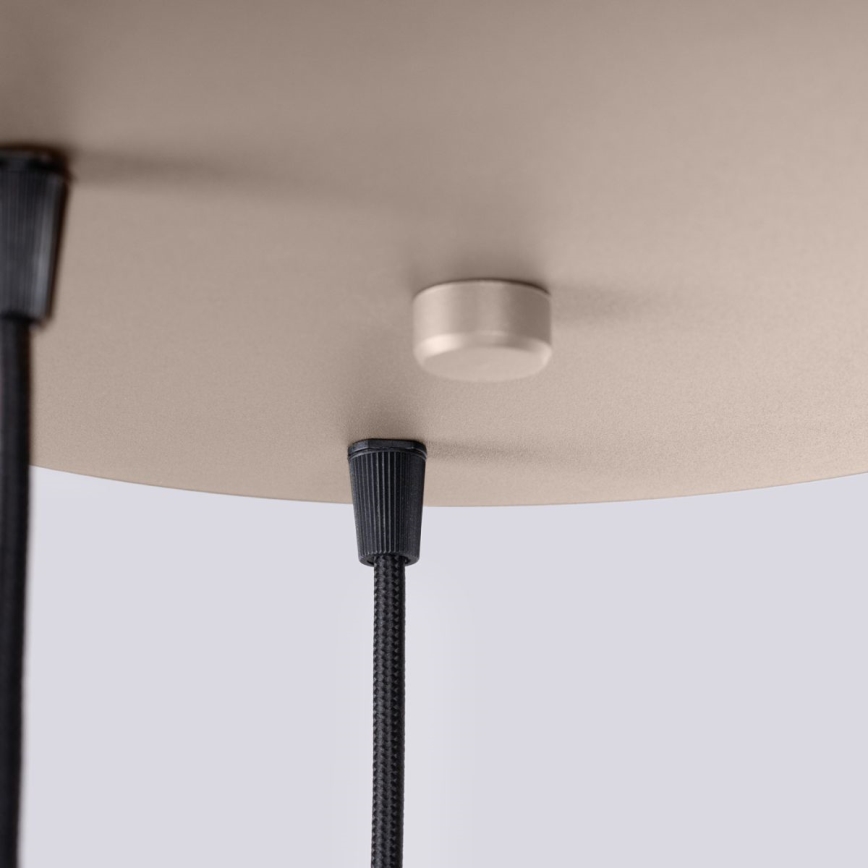Luster na lanku HALO 3xG9/8W/230V pr. 25 cm béžová