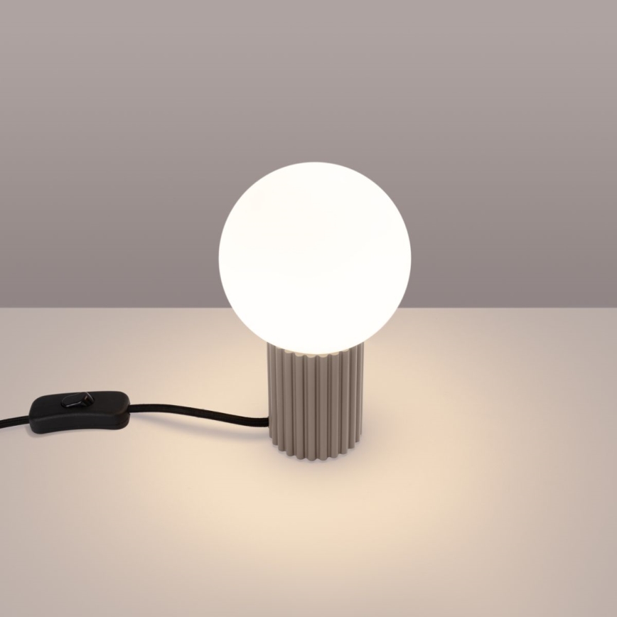 Stolná lampa HALO 1xG9/8W/230V pr. 12 cm béžová