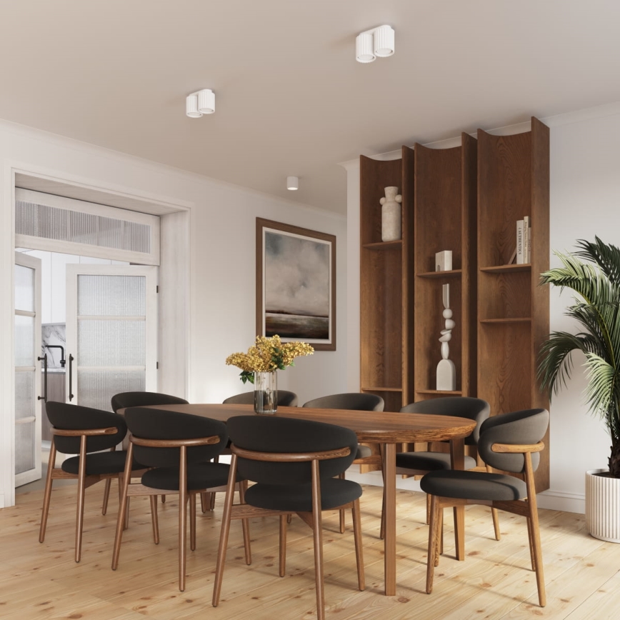 Bodové svietidlo AURA 1xGU10/10W/230V 10 cm biela