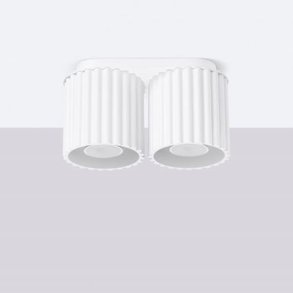 Bodové svietidlo AURA 2xGU10/10W/230V biele