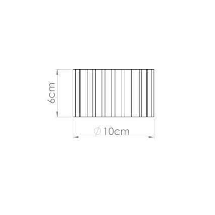 Bodové svietidlo AURA 1xGX53/10W/230V priemer 10 cm čierne