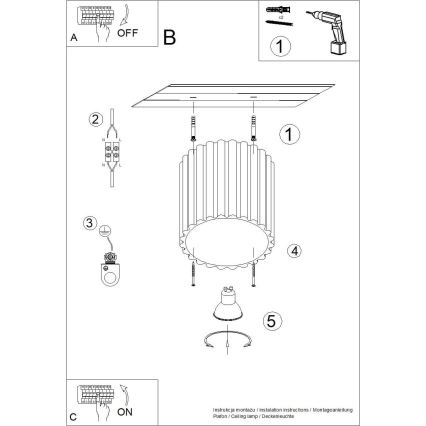 Bodové svietidlo AURA 1xGU10/10W/230V 10 cm krémové