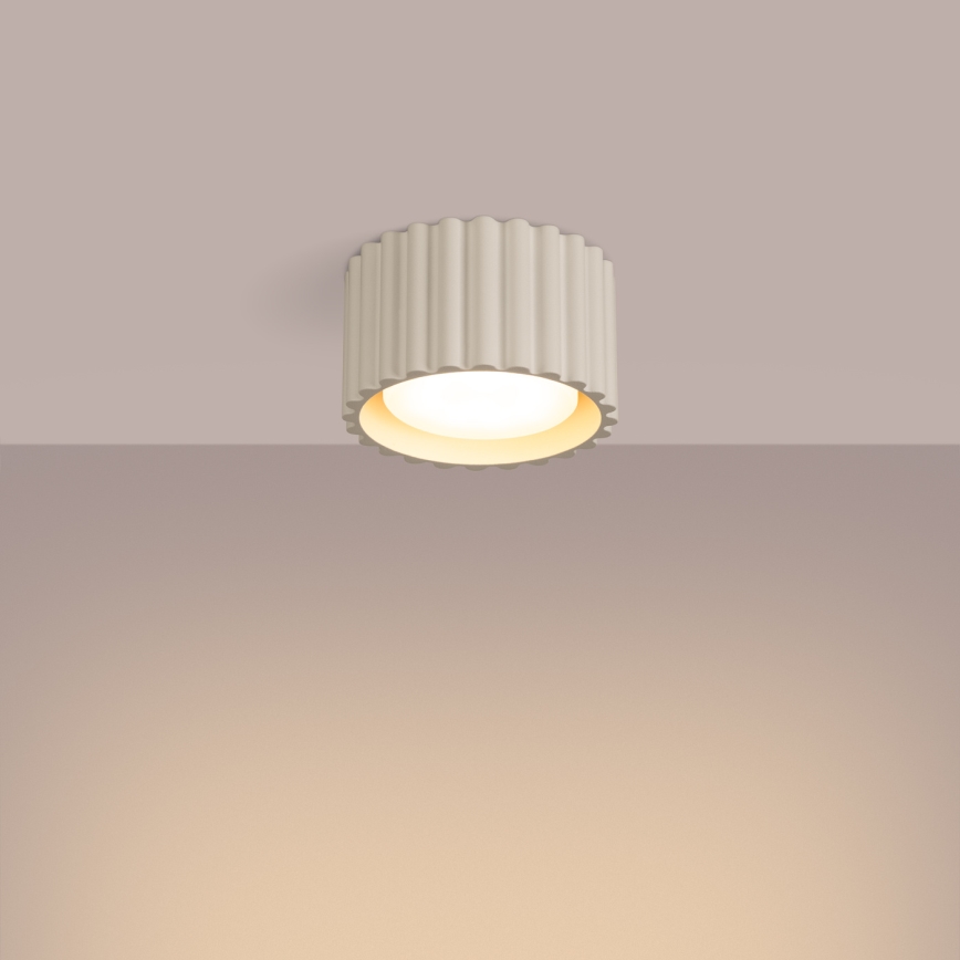 Bodové svietidlo AURA 1xGX53/10W/230V priemer 10 cm krémové
