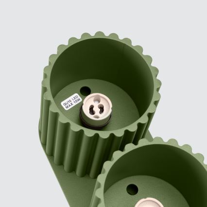 Bodové svietidlo AURA 2xGU10/10W/230V zelené