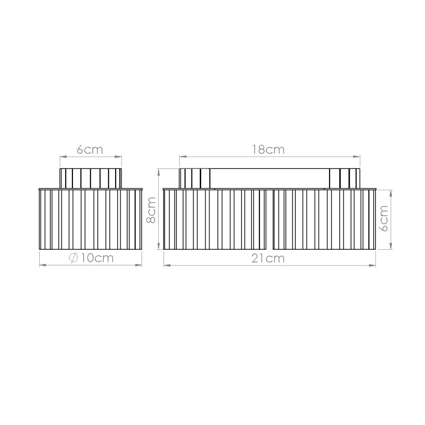 Bodové svietidlo AURA 2xGX53/10W/230V zelené