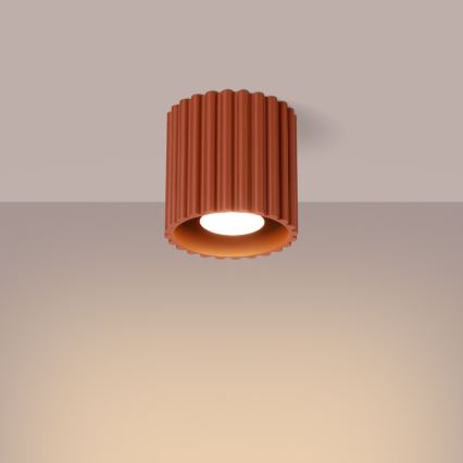 Bodové svietidlo AURA 1xGU10/10W/230V pr. 10 cm oranžové