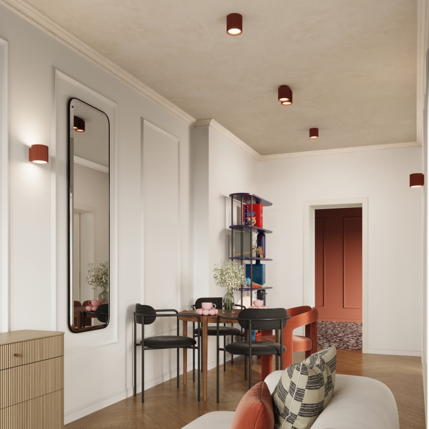 Bodové svietidlo AURA 2xGU10/10W/230V oranžové