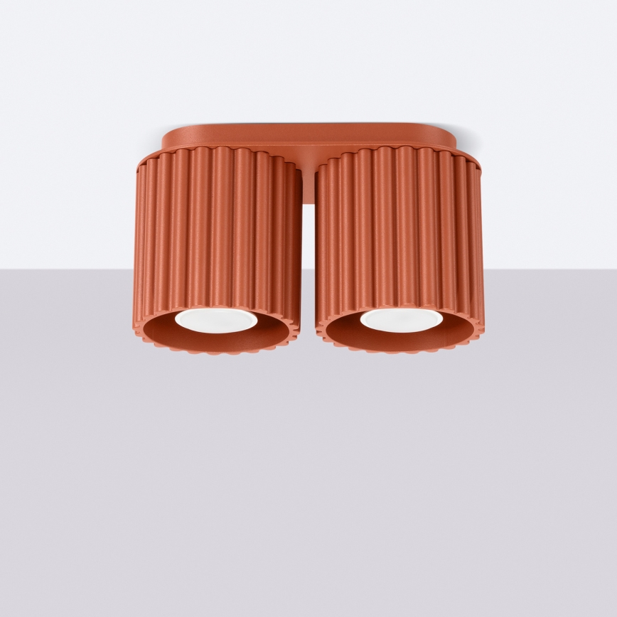 Bodové svietidlo AURA 2xGU10/10W/230V oranžové