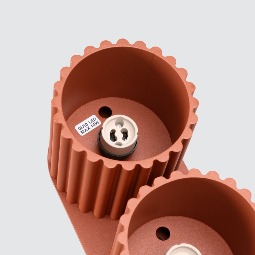 Bodové svietidlo AURA 2xGU10/10W/230V oranžové