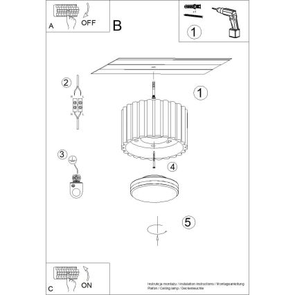 Bodové svietidlo AURA 1xGX53/10W/230V 6 cm oranžové