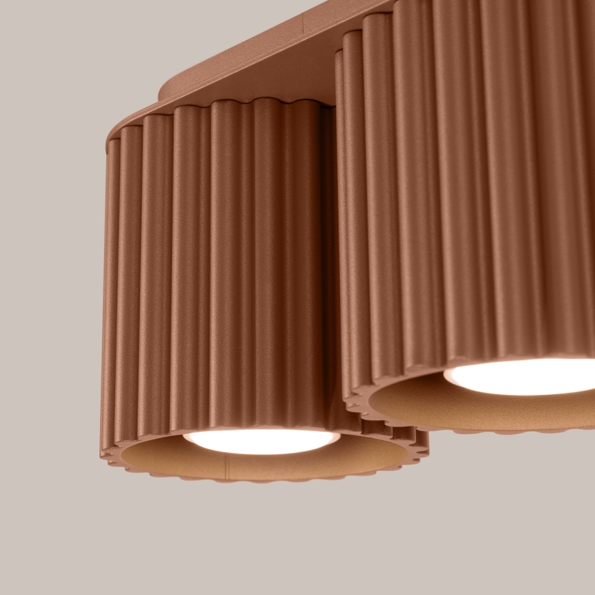 Bodové svietidlo AURA 2xGU10/10W/230V hnedé