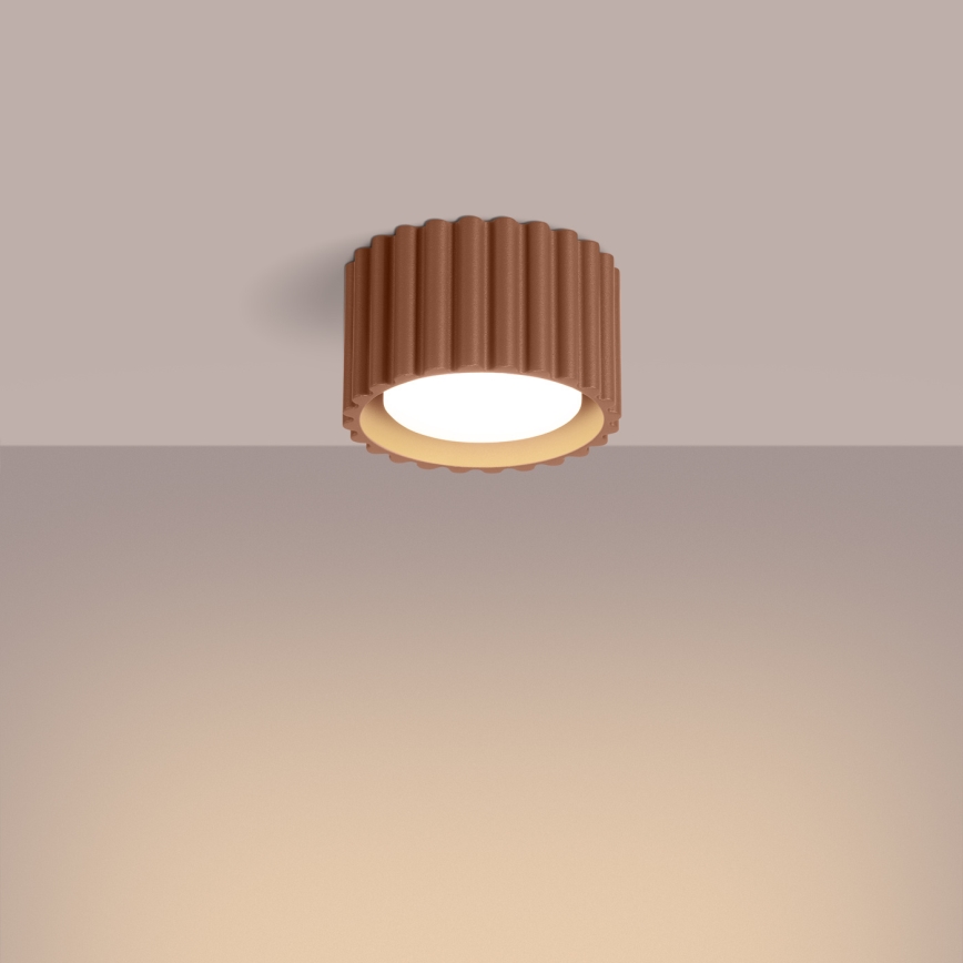 Bodové svietidlo AURA 1xGX53/10W/230V, priemer 10 cm, hnedé