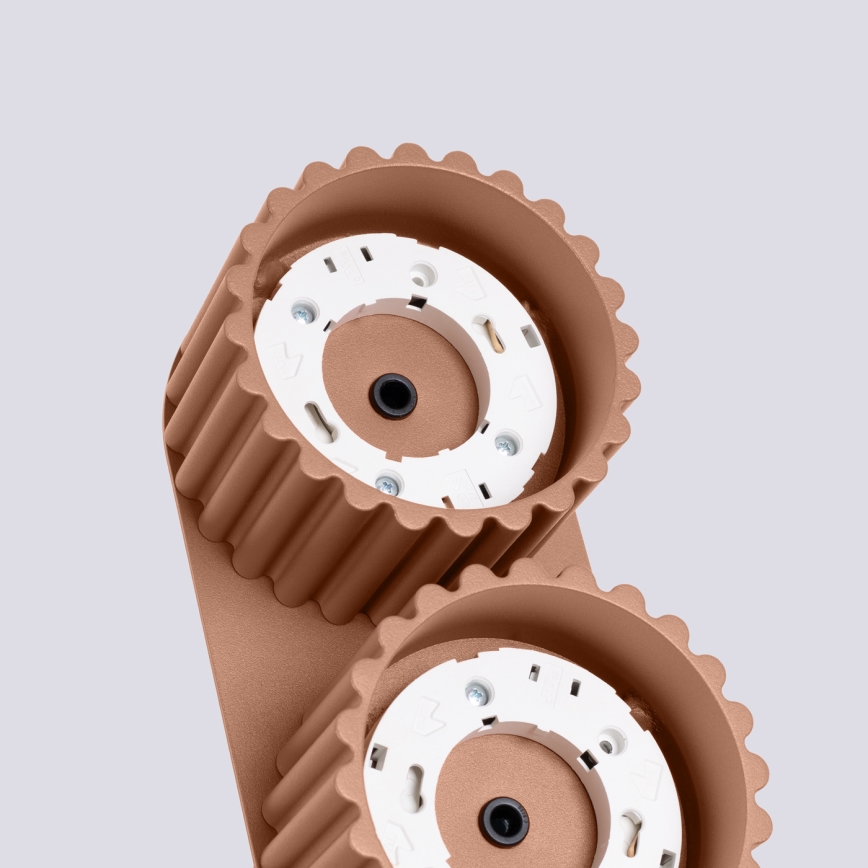 Bodové svietidlo AURA 2xGX53/10W/230V hnedé