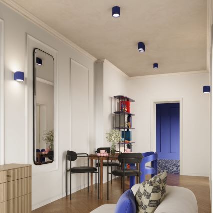 Bodové svietidlo AURA 1xGU10/10W/230V 10 cm modré