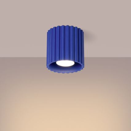 Bodové svietidlo AURA 1xGU10/10W/230V, priemer 10 cm, modré