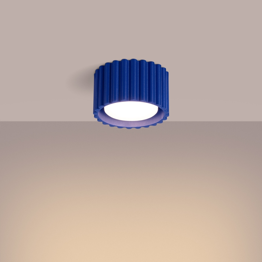 Bodové svietidlo AURA 1xGX53/10W/230V pr. 10 cm modré