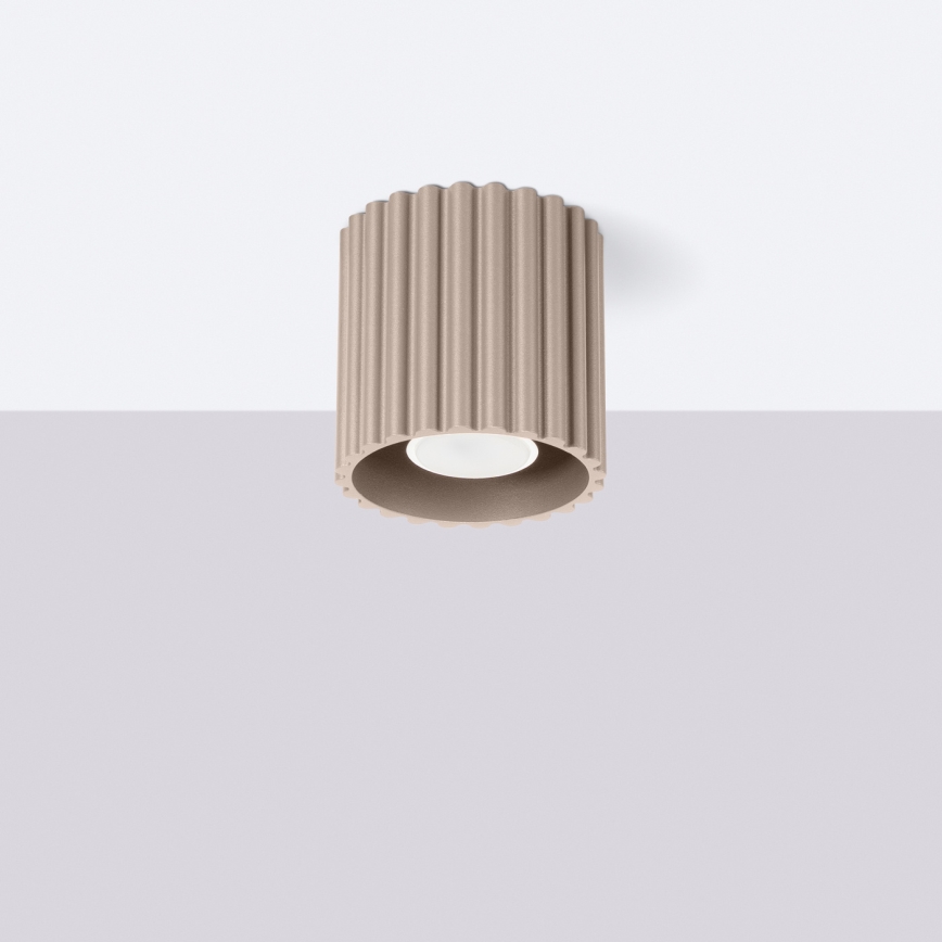 Bodové svietidlo AURA 1xGU10/10W/230V 10 cm taupe