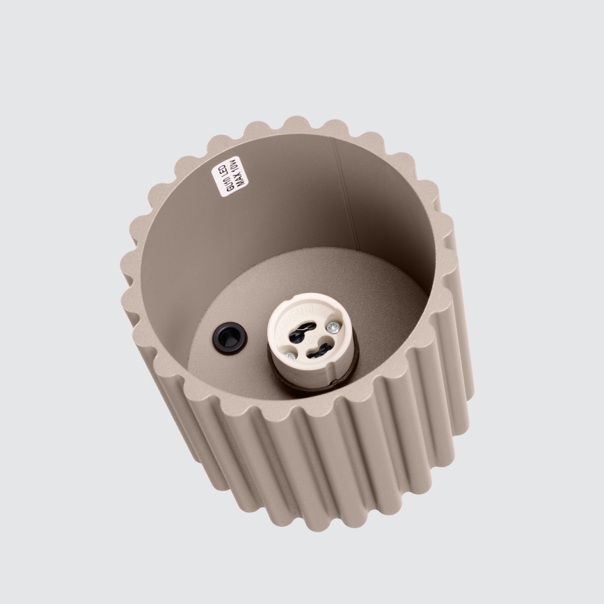 Bodové svietidlo AURA 1xGU10/10W/230V 10 cm taupe