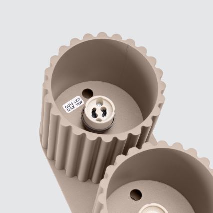 Bodové svietidlo AURA 2xGU10/10W/230V taupe