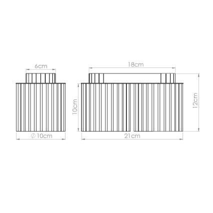 Bodové svietidlo AURA 2xGU10/10W/230V taupe