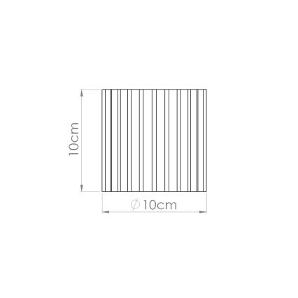 Bodové svietidlo AURA 1xGU10/10W/230V, priemer 10 cm, červené